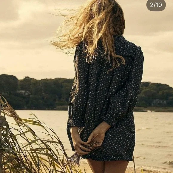 Doen Black Floral Casual Dress - Picture 4 of 5